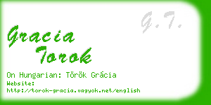 gracia torok business card